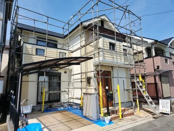 京田辺市のT様 外壁 フッソREVO1000-IR 屋根 スーパーシャネツサーモF