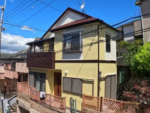 枚方市楠葉のT様 外壁 シリコンREVO-IR/屋根 スーパーシャネツサーモF塗装