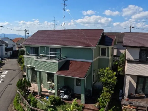 宇治市広野町のK様 外壁 フッソREVO-IR/屋根 スーパーシャネツサーモF塗装